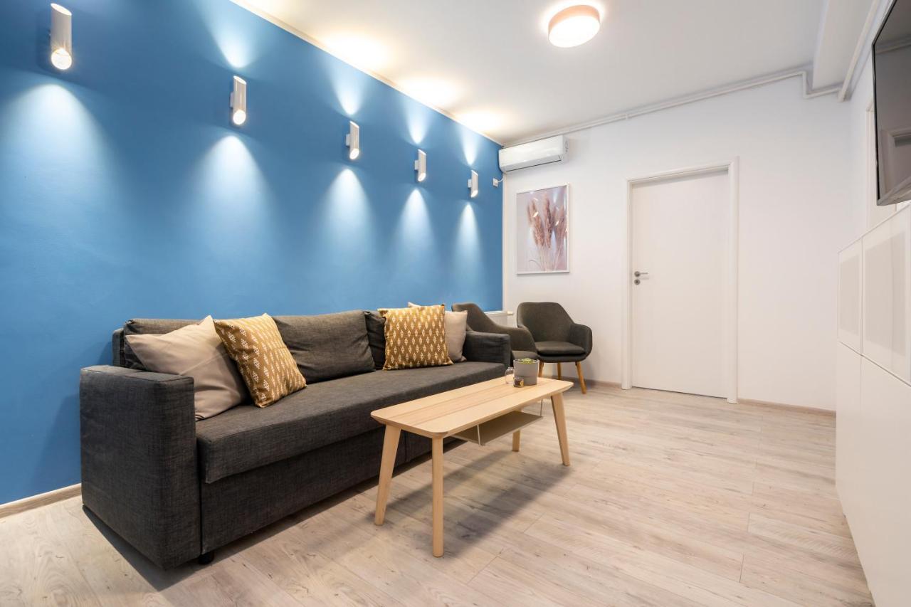 Blue Design Apartament In Magheru Bucarest Esterno foto